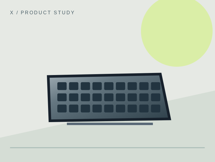 Illustration of Foldable Travel Keyboard