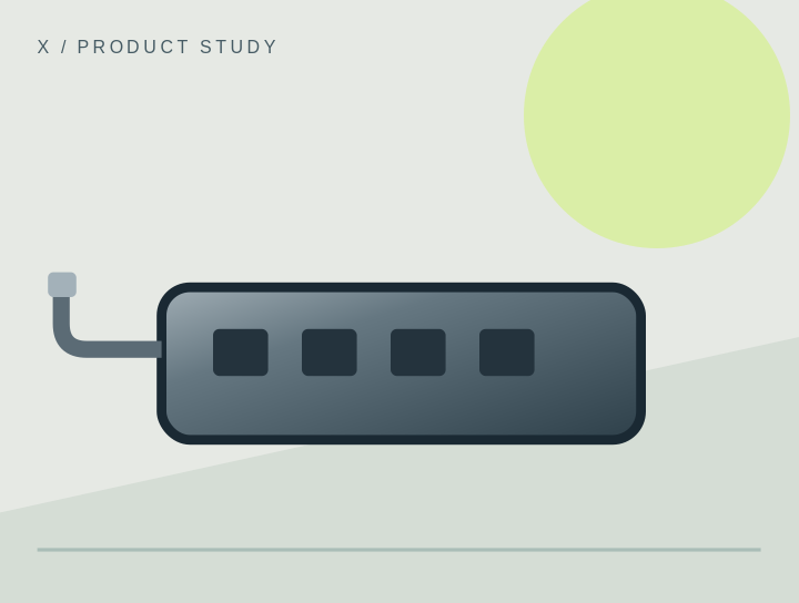 Illustration of Aluminum USB-C Hub